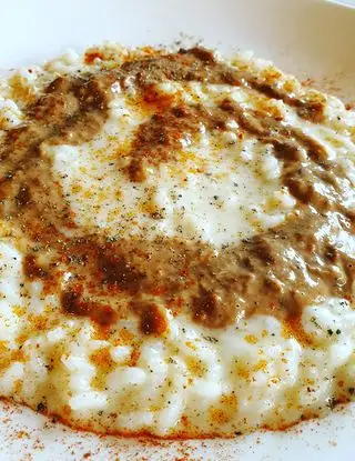 Ricetta Risotto cacio e pepe con crema di cozze e paprika dolce di robertobabbilonia