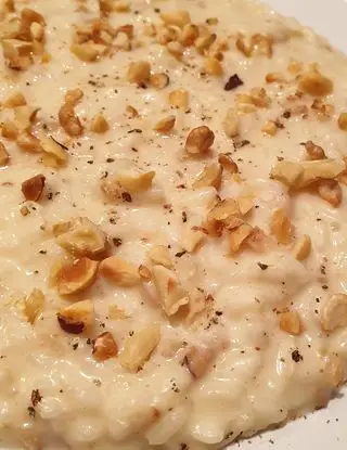 Ricetta Risotto con provola affumicata, noci e nocciole tostati di robertobabbilonia