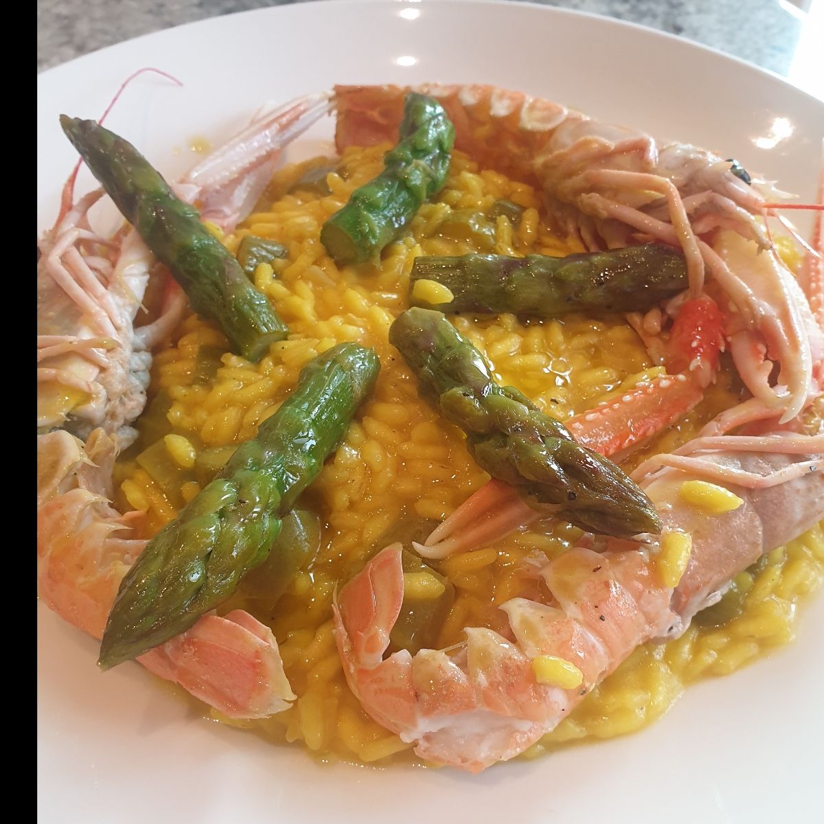 Risotto zafferano e speck