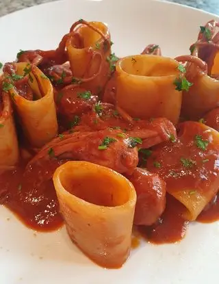 Ricetta Paccheri con moscardini in guazzetto di robertobabbilonia