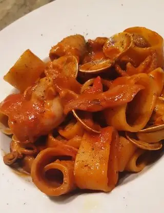 Ricetta Calamarata al ragù di pesce di robertobabbilonia