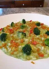 Ricetta Risotto in crema di broccolo con bottarga di muggine e peperoncino fresco dolce