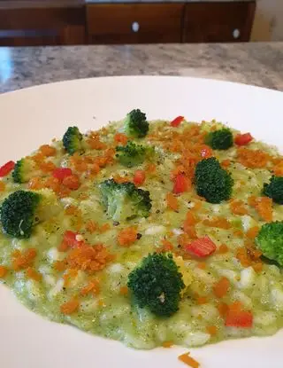 Ricetta Risotto in crema di broccolo con bottarga di muggine e peperoncino fresco dolce di robertobabbilonia