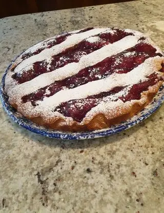 Copertina della ricetta Crostata con frolla montata alla confettura di amarene di robertobabbilonia