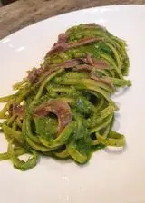 Ricetta Linguine al pesto di cavolo nero e acciughe