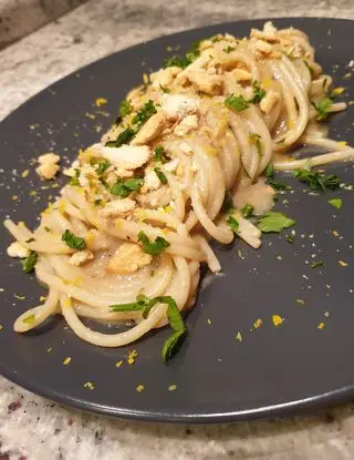 Ricetta Spaghettoni burro, alici e taralli di robertobabbilonia