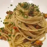 Ricetta Spaghetti risottati con cozze aperte a crudo