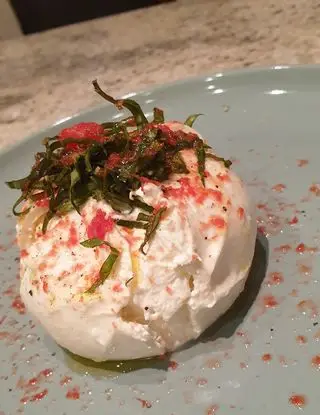 Ricetta Burratina, basilico e granita di pomodoro di robertobabbilonia
