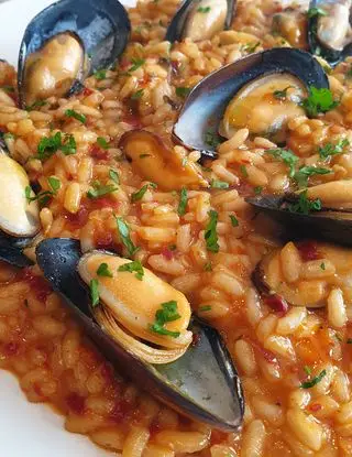 Ricetta Risotto cozze e 'nduja di robertobabbilonia