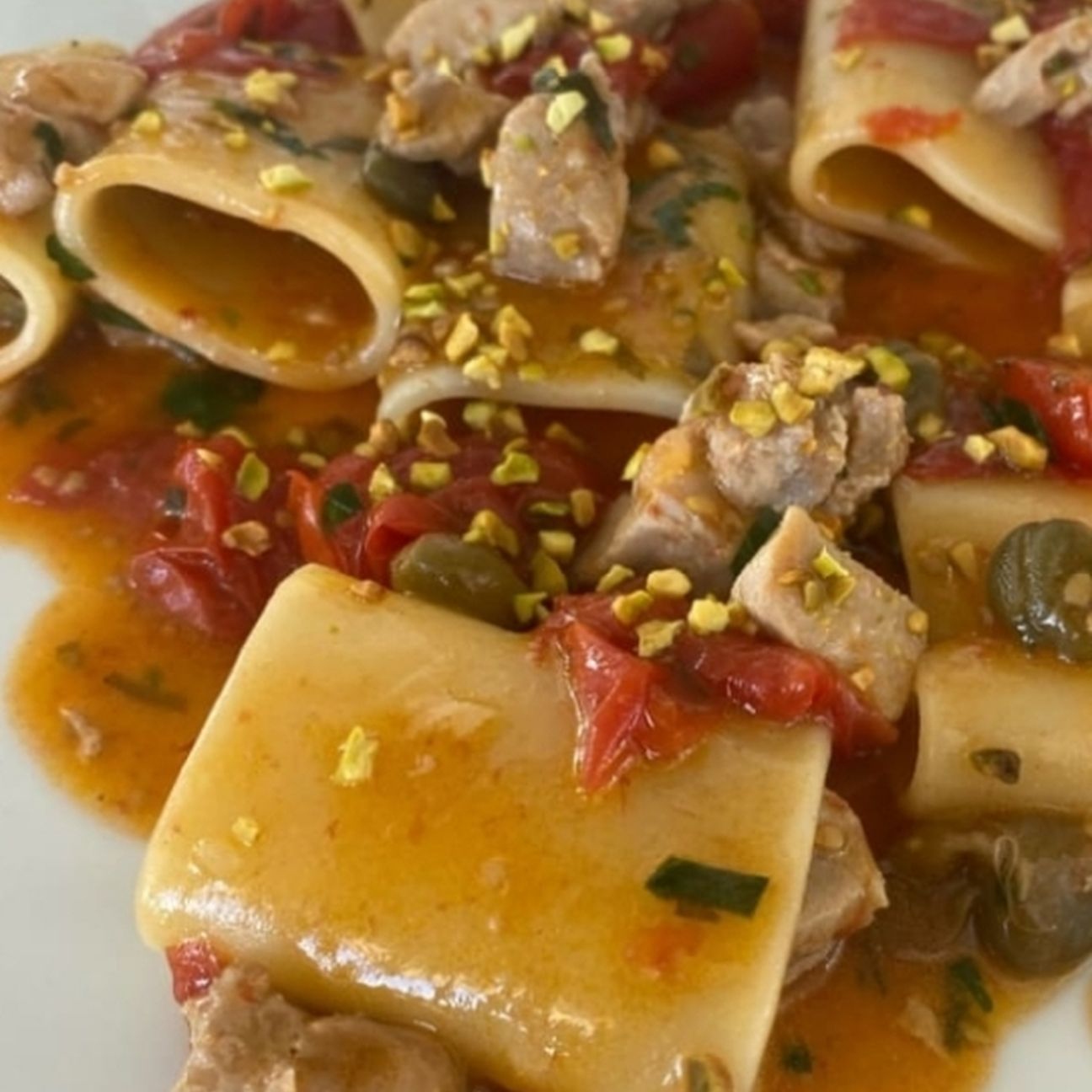 Paccheri con tonno fresco 🍝