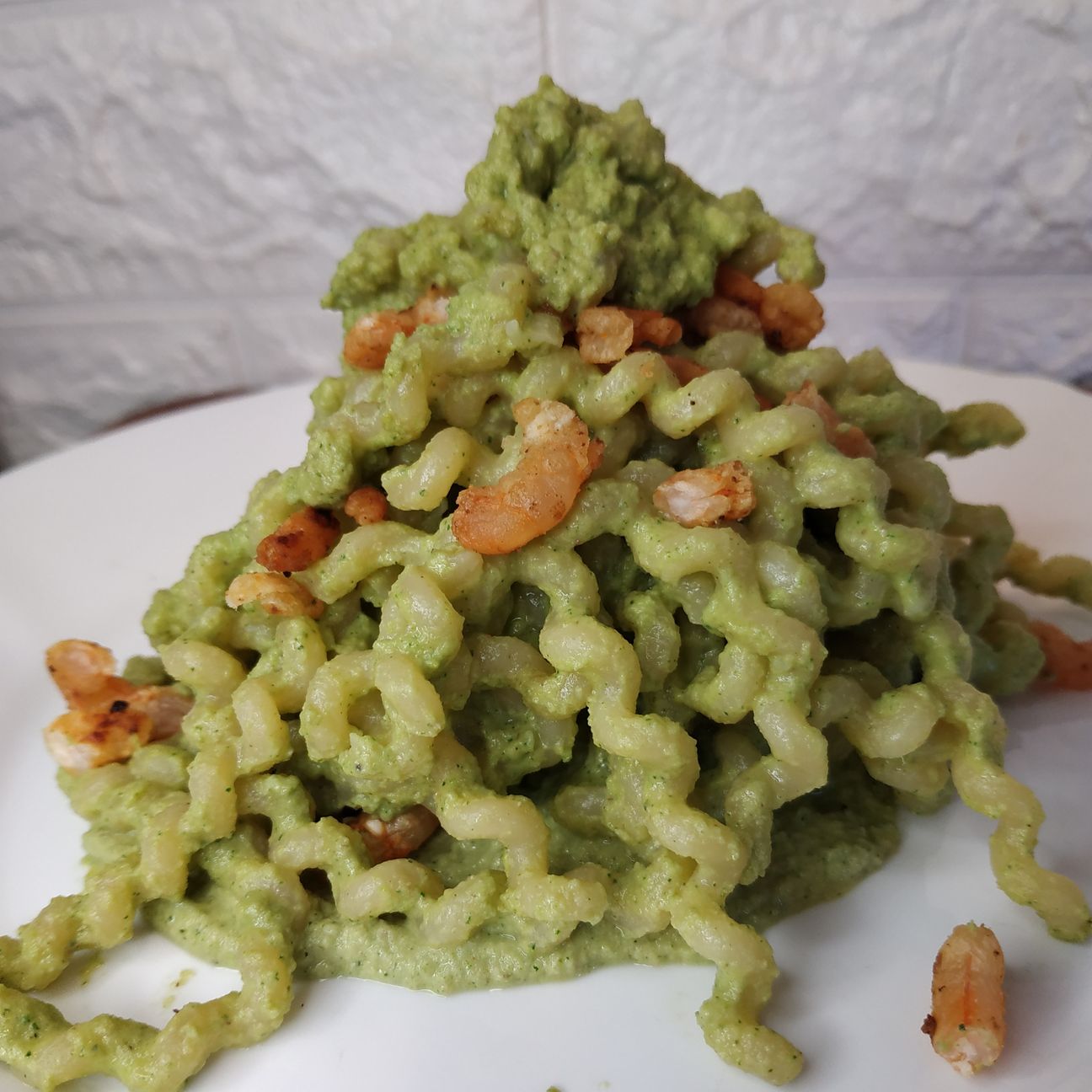 Crema di zucchine con gamberetti croccanti