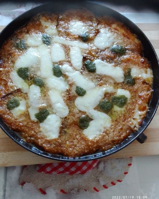 Parmiggiana di Melanzane Bianche