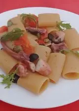 Ricetta Paccheri con Polpo