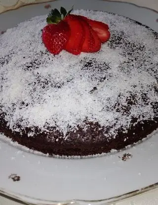 Ricetta Torta cioccolato con crema e cocco rapè di monello