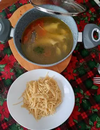 Ricetta Spaghetti spezzati al brodetto di pesce di monello