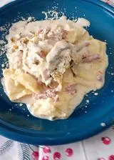 Ricetta Ravioli ricotta e spinaci alla crema di  carciofi