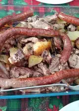Ricetta Agnello e salsiccia al forno