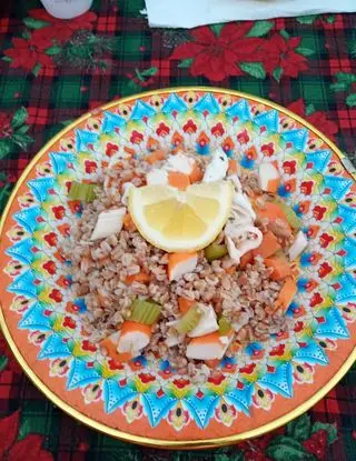 Ricetta Insalata di farro e Surimi di monello