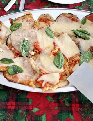 Ricetta Melanzana pastellata fritta  poi ripassata al forno di monello