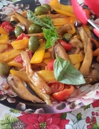 Ricetta Spadellata di Melanzane e Peperoni di monello