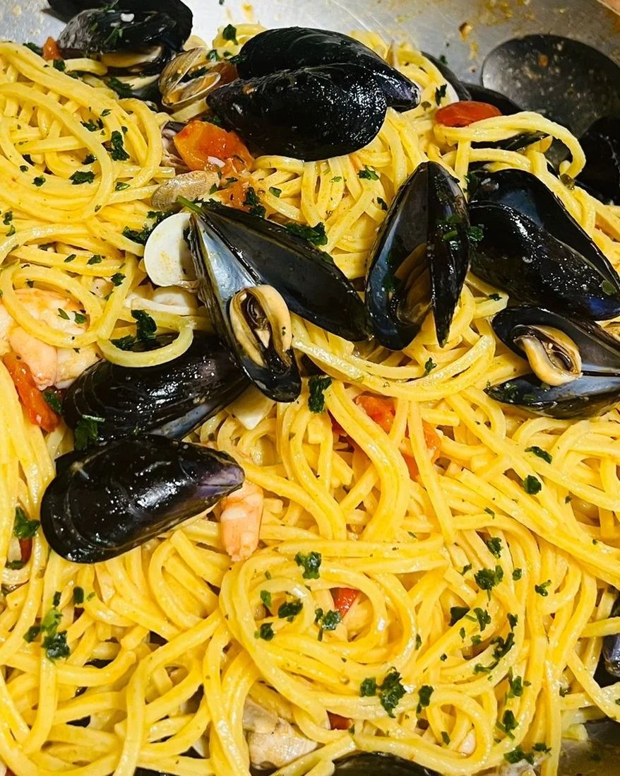 Spaghetti alla chitarra al sapore di mare