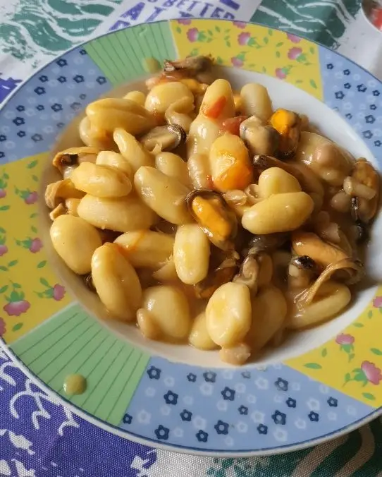 Gnocchi fagioli e cozze cremosi Al.ta Cucina