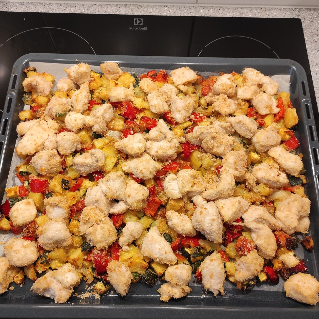 Pollo con verdure