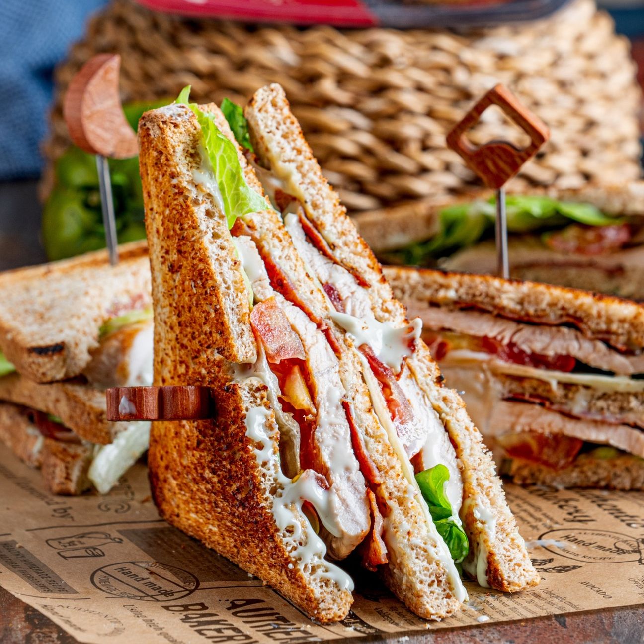 Club sandwich con Edelblu Cream Bergader