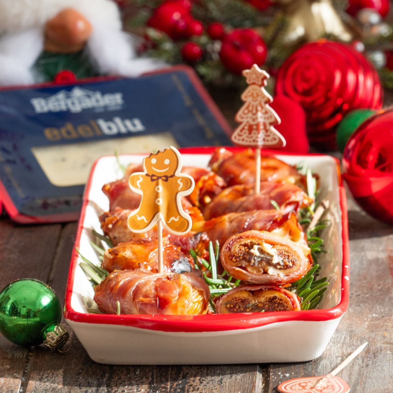 Fichi secchi allo speck con Edelblu Gourmet Bergader