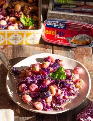 Ricetta Gnocchetti al cavolo rosso gratinati con Edelblu Cream Bergader di m.cheffa