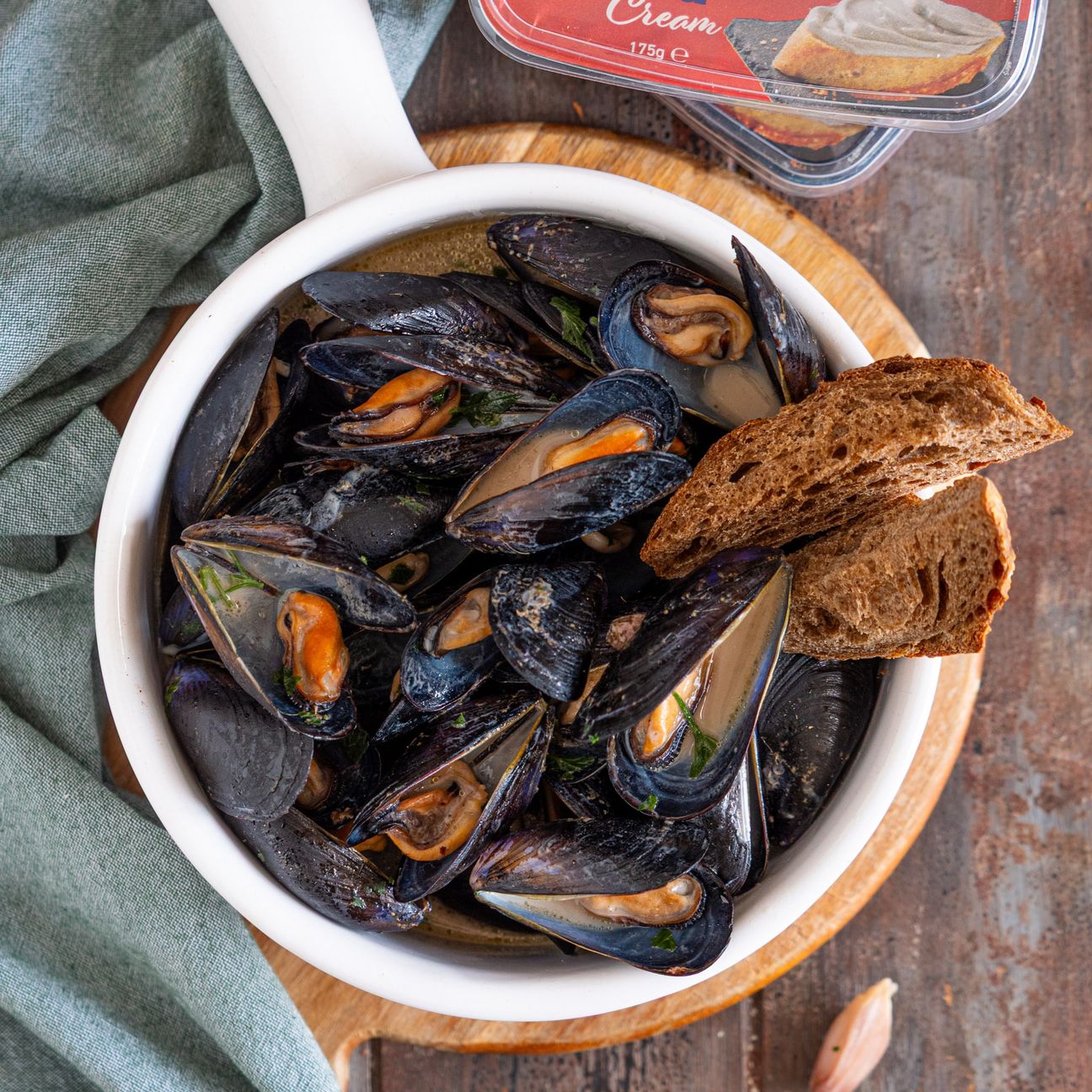 Cozze all'Edelblu Cream Bergader
