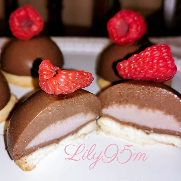 Mini cheesecake Choco-Raspberry