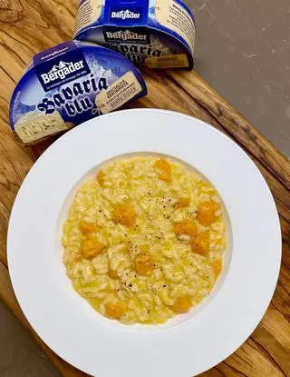 Ricetta Risotto alla zucca e Bavaria Blu Dolce Bergader di virginia.fabbri