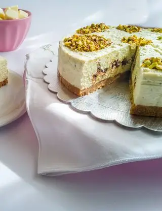 Ricetta Cheesecake pistacchio e cioccolato bianco di cuorgoloso