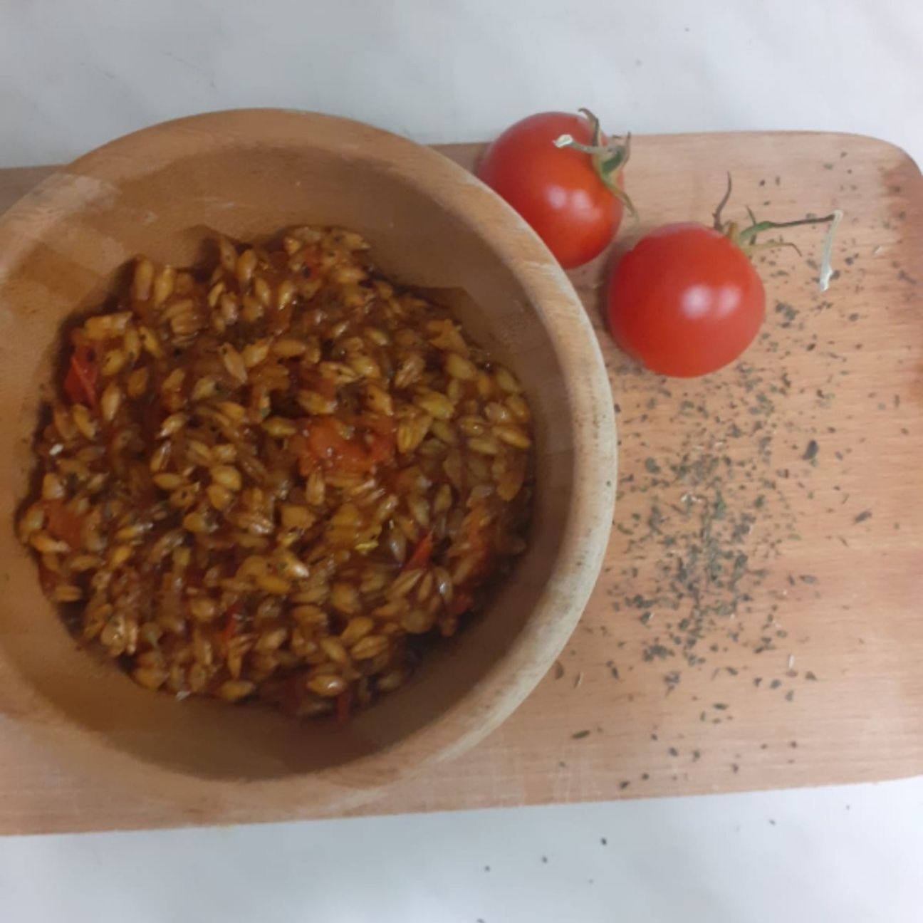 Farro al pomodoro.