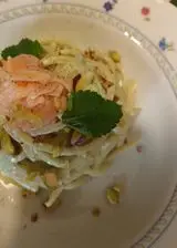 Ricetta Tonnarelli e tartare di salmone