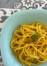 Ricetta Spaghettoni zafferano e fiori di zucca