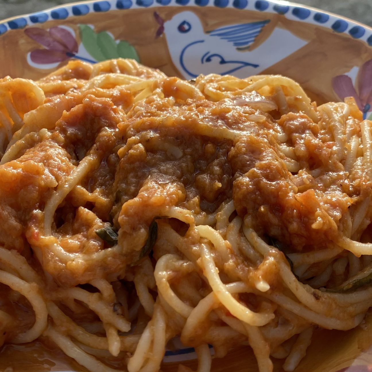 Spaghetti con pappa al pomodoro