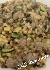 Ricetta Fregola con salsiccia e zucchine
