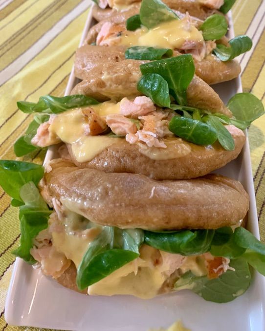 Bao orientali con salmone
