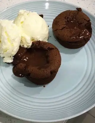 Ricetta Tortino al cioccolato con cuore di cioccolato e arancia di labonacucina