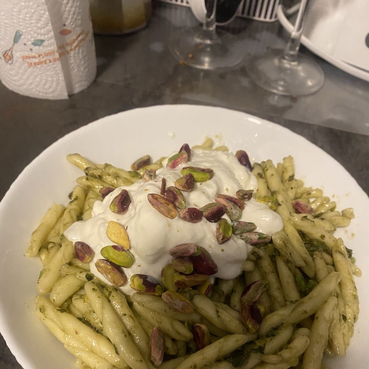 Trofie pesto alla genovese e burrata