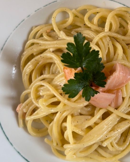 Spaghetti alla chitarra limone e Provolone del Monaco