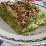 Ricetta Lasagne verdi con crema di broccolo e salsiccia