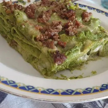Ricetta Lasagne verdi con crema di broccolo e salsiccia di simonepansa666