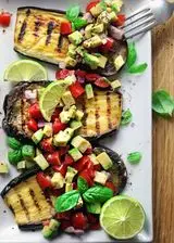 Ricetta Melanzane grigliate con dadolata di verdure