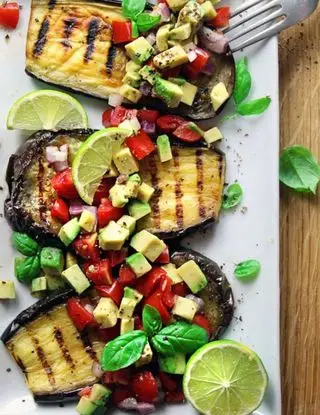 Ricetta Melanzane grigliate con dadolata di verdure di annamaria.landi@gmail.com