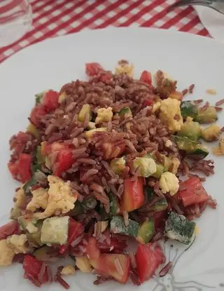 Ricetta Riso venere cin zucchine, uova e pomodorini di annamaria.landi@gmail.com