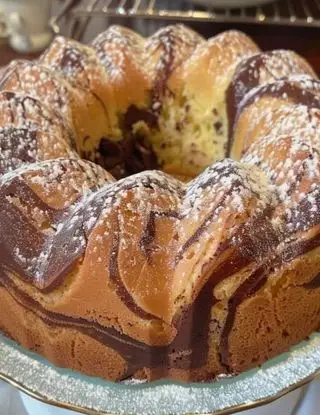 Ricetta Ciambellone variegato morbidissimo di annamaria.landi@gmail.com
