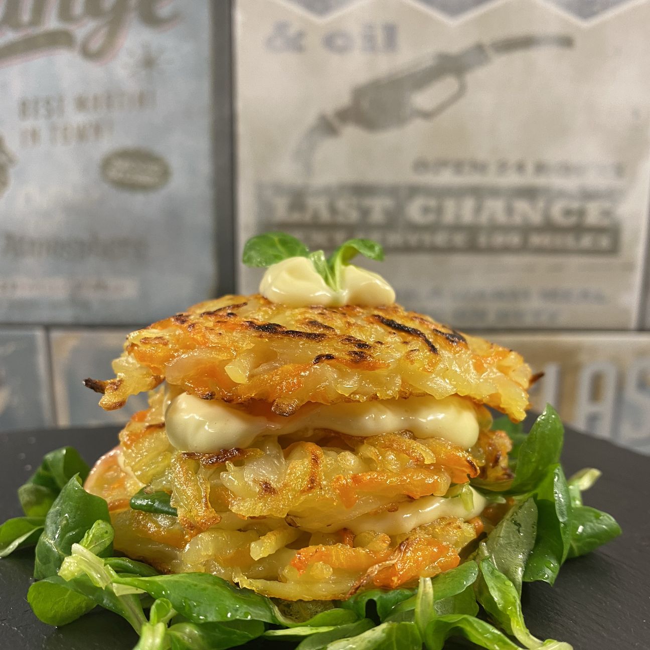Rösti di carote, patate e cipolla